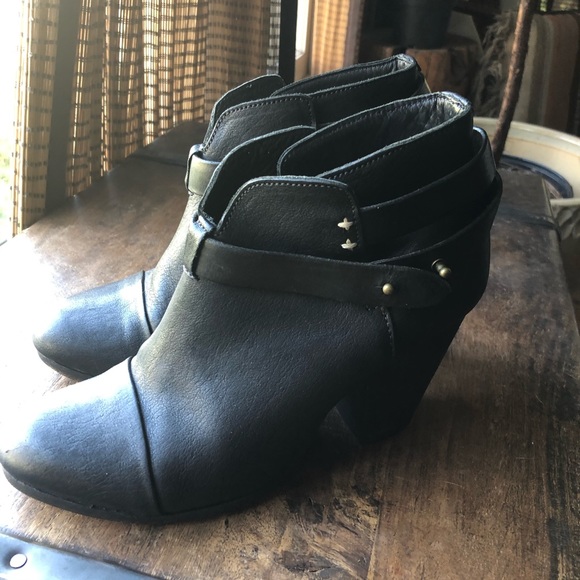 rag & bone black Harrow booties / ankle boots 39.5 - Picture 2 of 16